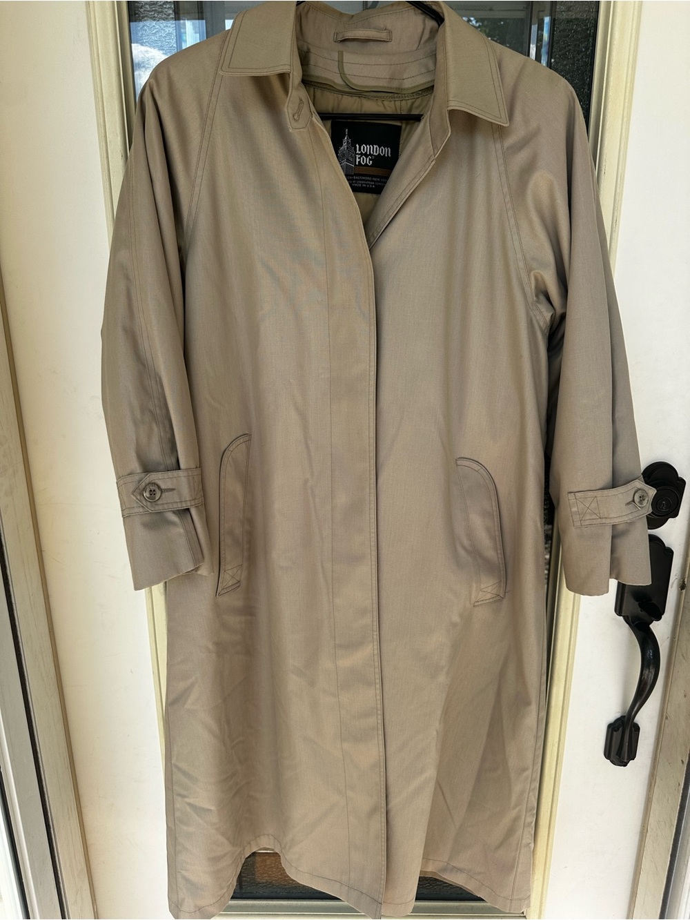 London Fog Authentic Vintage Women’s Trench Coat in Khaki